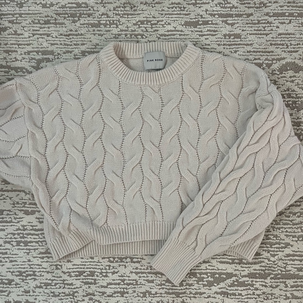 Cream sweater